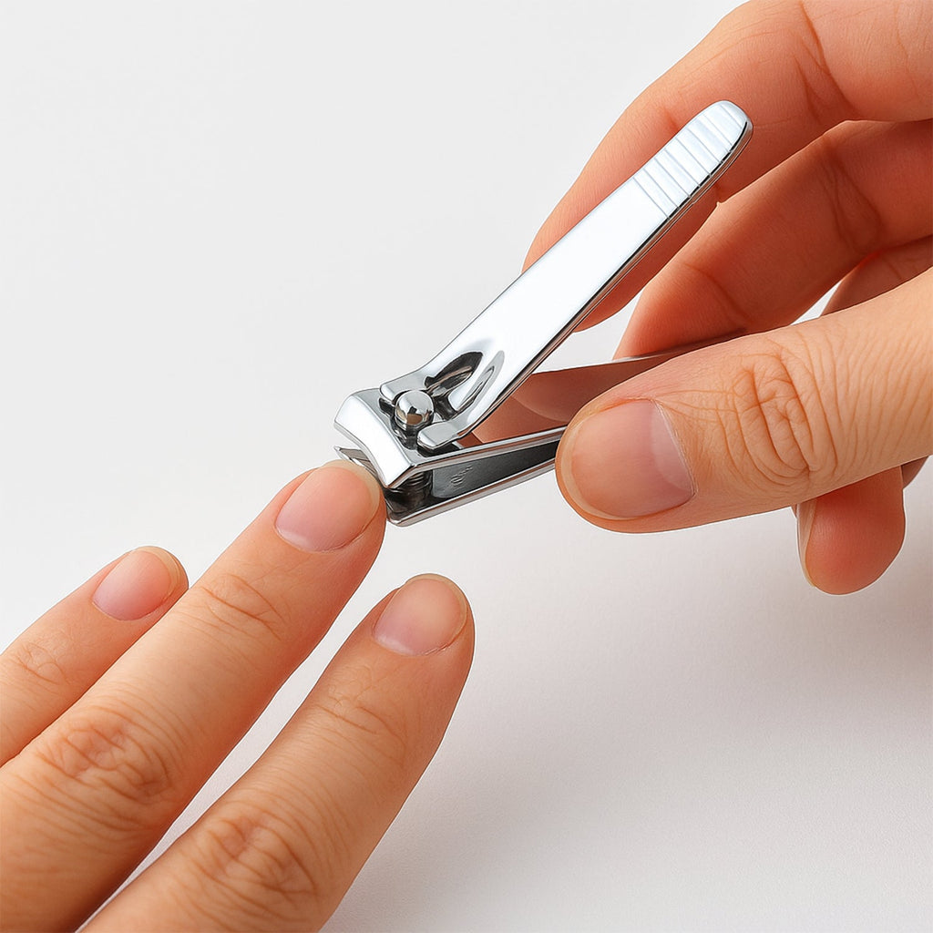 Nail grooming tools in manicure pedicure kit for trimming and shaping