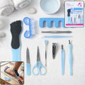 Complete 11 in 1 manicure pedicure kit with nail cutter and foot file