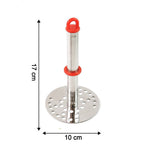 Ergonomic anti-slip handle of stainless steel potato masher for comfortable grip