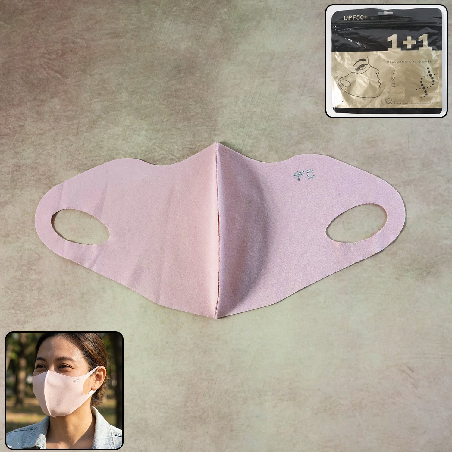 Hyaluronic acid face mask for deep skin hydration