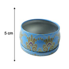 Size reference of mandala metal candle tin