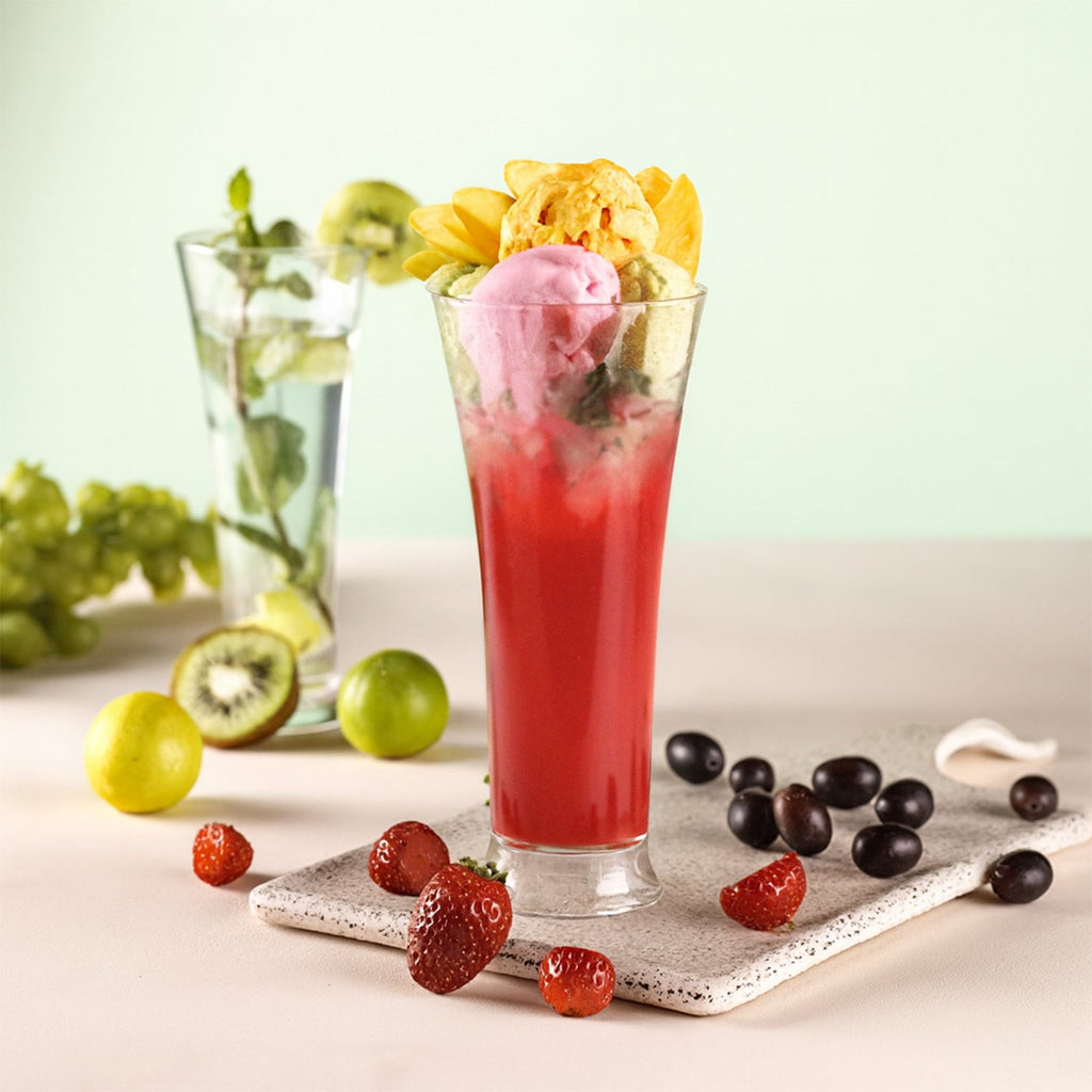 Durable and lightweight matt finish plastic glasses for cold beverages