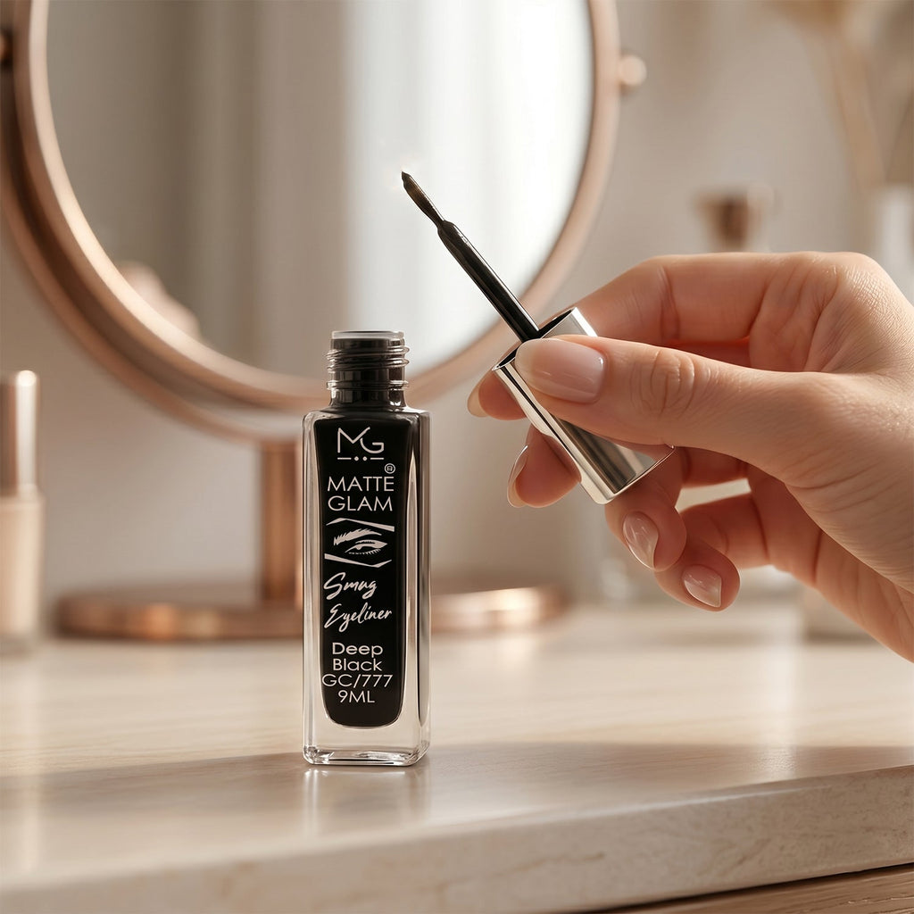 Eyeliner pen demonstrating smooth glide and sharp lines for eye makeup