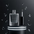 OG Beauty Calm Grey Mattify Nail Paint bottle on a minimalist background.