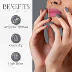 OG Beauty Calm Grey Mattify Nail Paint bottle with its cap off.