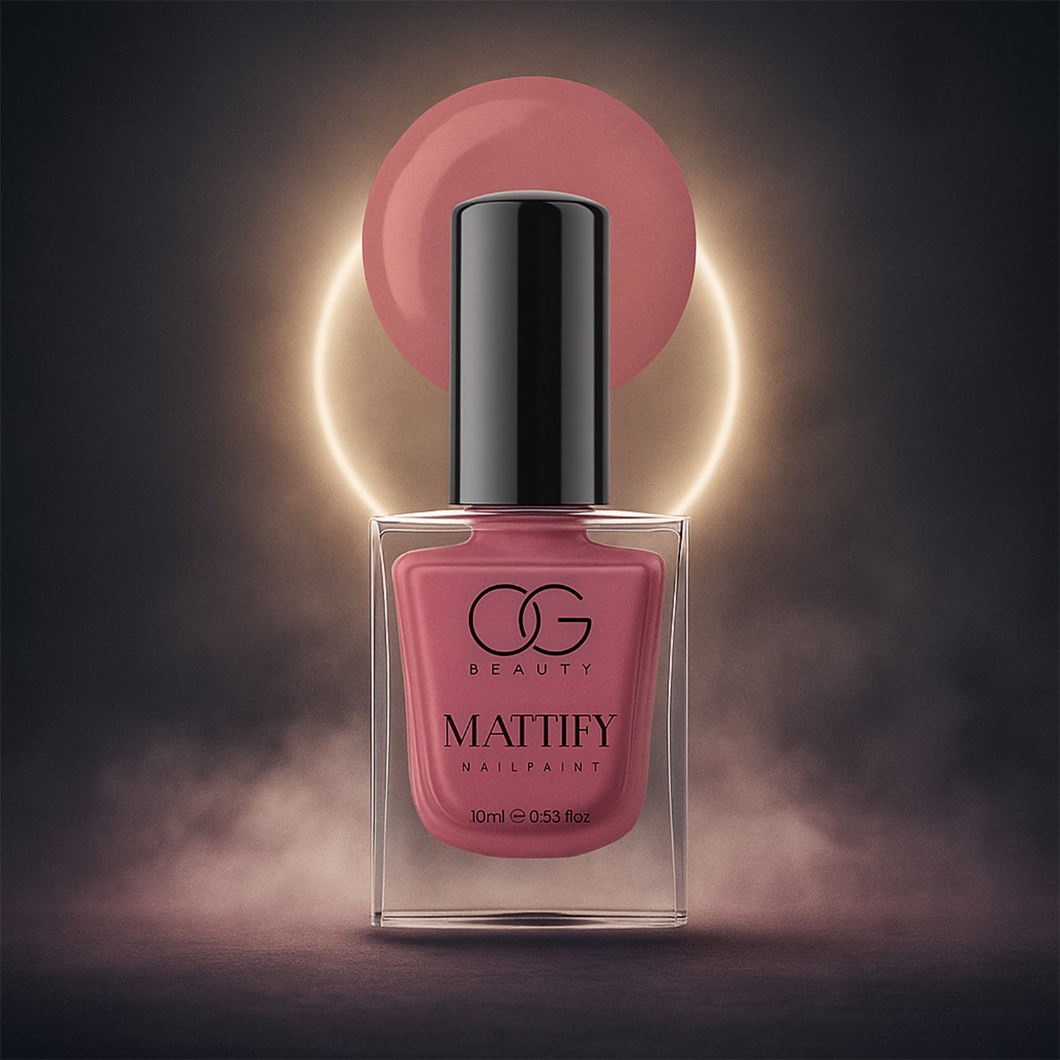 Mattify Pink Nail Paint bottle showing elegant matte pink color