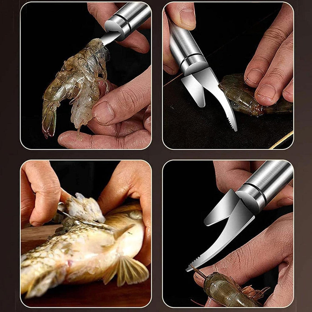 Kitchen coring and slicing tool designed with smooth grip handle