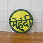 Reusable and easy to clean mehndi ceremony wall hanging sign for wedding use