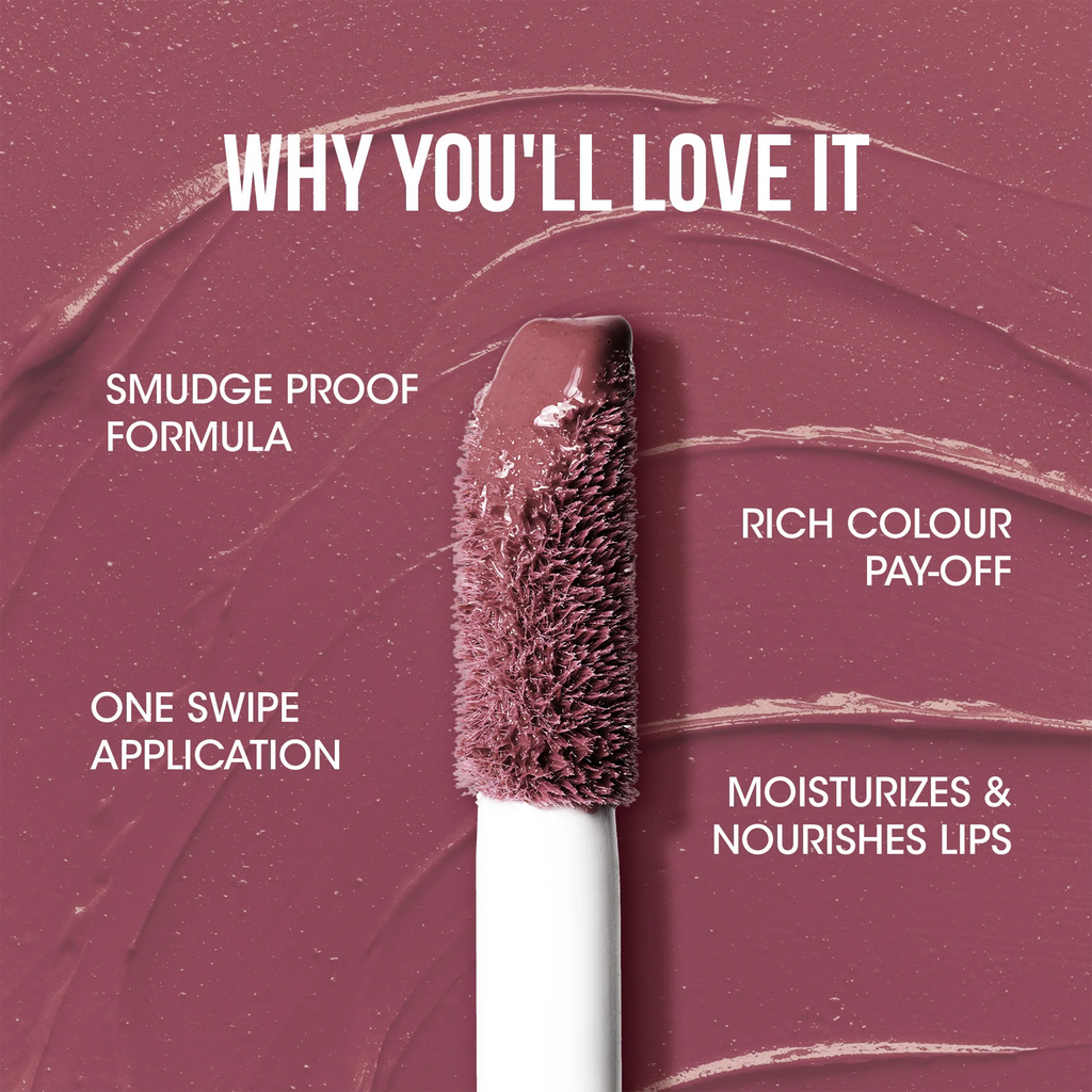 Close-up of the Merry Mulberry Liquid Lipstick applicator.