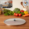 8-inch stainless steel fine mesh food net cover lid for frying pan