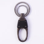 Dual ring metal key holder holding multiple keys securely