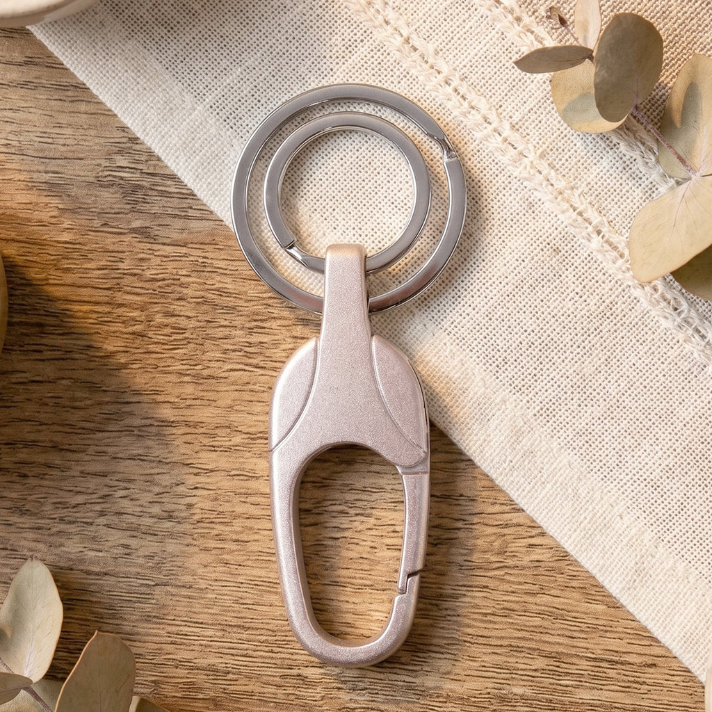 Keychain with keys and small accessories attached