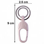 Close-up of keyring holding multiple keys securely