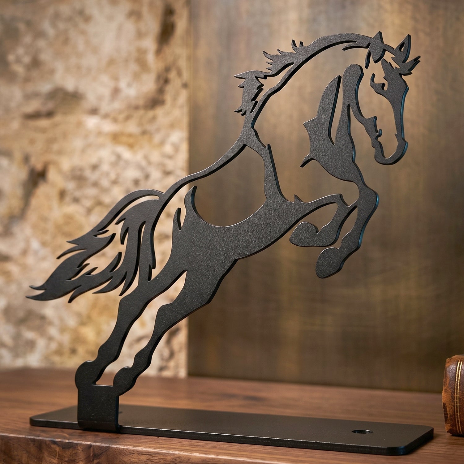 Premium metal horse showpiece for home or office