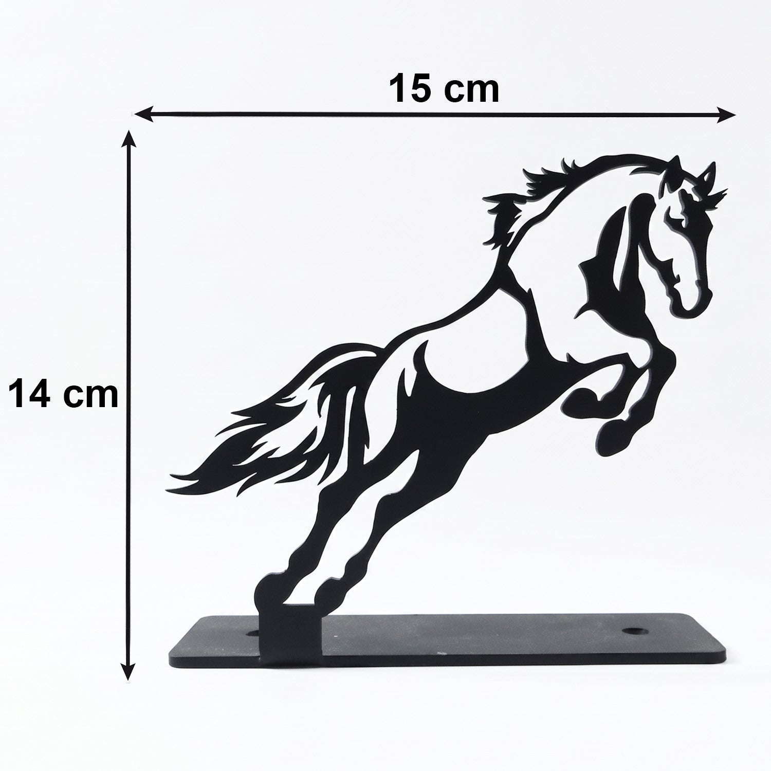 Contemporary iron horse ornament for desk or shelf