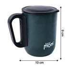 Hot and cold beverage stainless steel insulated mug with handle