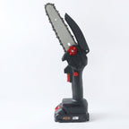 Mini battery powered cordless chainsaw for pruning