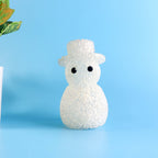 Festive snowman LED lamp creating cozy and charming light effect
