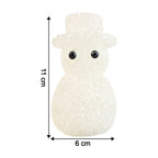 Snowman-shaped decorative LED lamp with warm soft lighting