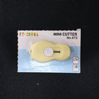 Durable plastic body safety cutter with metal retractable blade