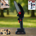 Compact cordless mini electric chainsaw for pruning and wood cutting