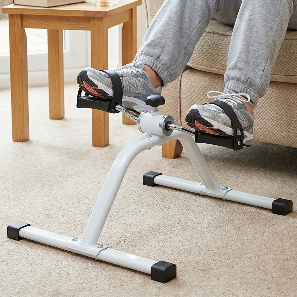 Mini cycle pedal exercise machine for strengthening legs and arms