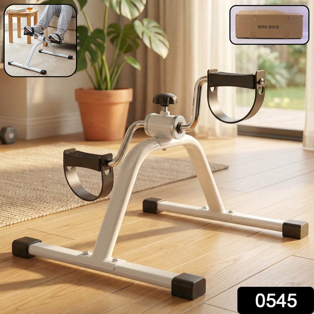 Compact foot pedal exerciser suitable for arm and leg exercises