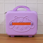 Back view of kids bear-shaped hard shell carry case showing smooth surface