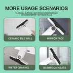 A hand demonstrating the efficient self-squeeze mechanism of the mini mop.