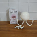 Summer portable handheld mini fan with USB recharge and star projector lighting
