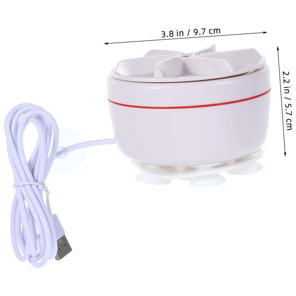 An image detailing the dimensions of the mini washing machine: 12 cm length, 8 cm width, 10 cm height.