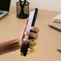 Compact plastic hand-shaped mobile phone stand in vibrant mix colors