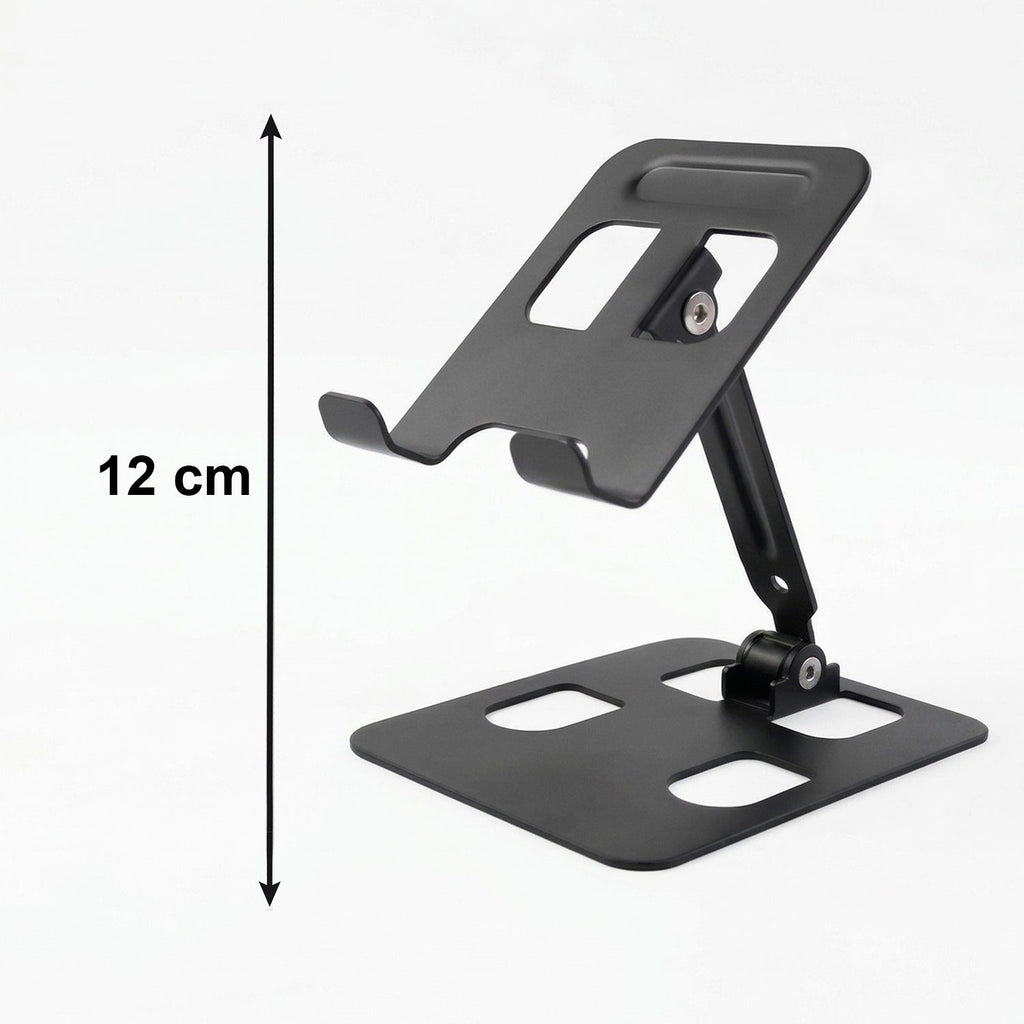 Folded metal mobile stand for portability