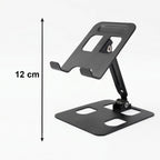 Folded metal mobile stand for portability