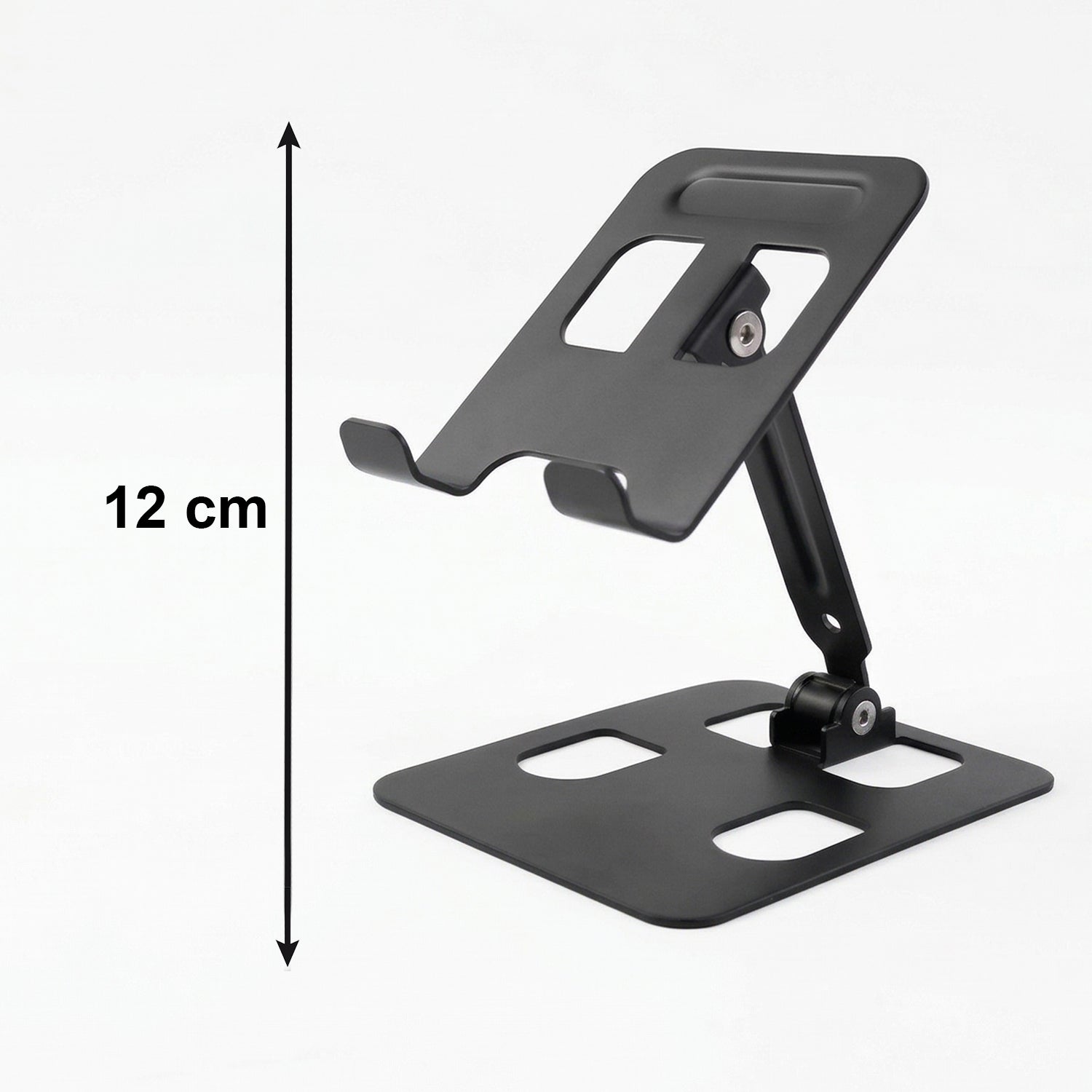 Folded metal mobile stand for portability