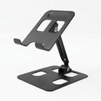 Durable metal phone stand for tabletop use