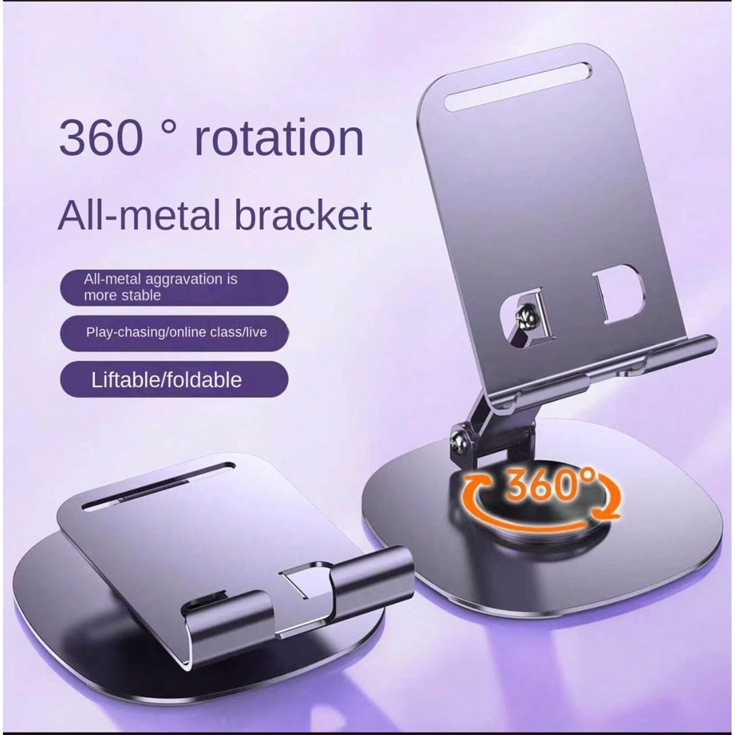 Compact foldable mobile stand showcasing multiple adjustable angles for optimal device use.