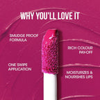 Petal pink moisture lock liquid lipstick compact and travel friendly