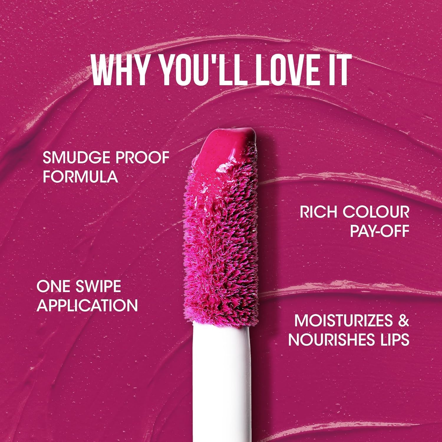 Petal pink moisture lock liquid lipstick compact and travel friendly