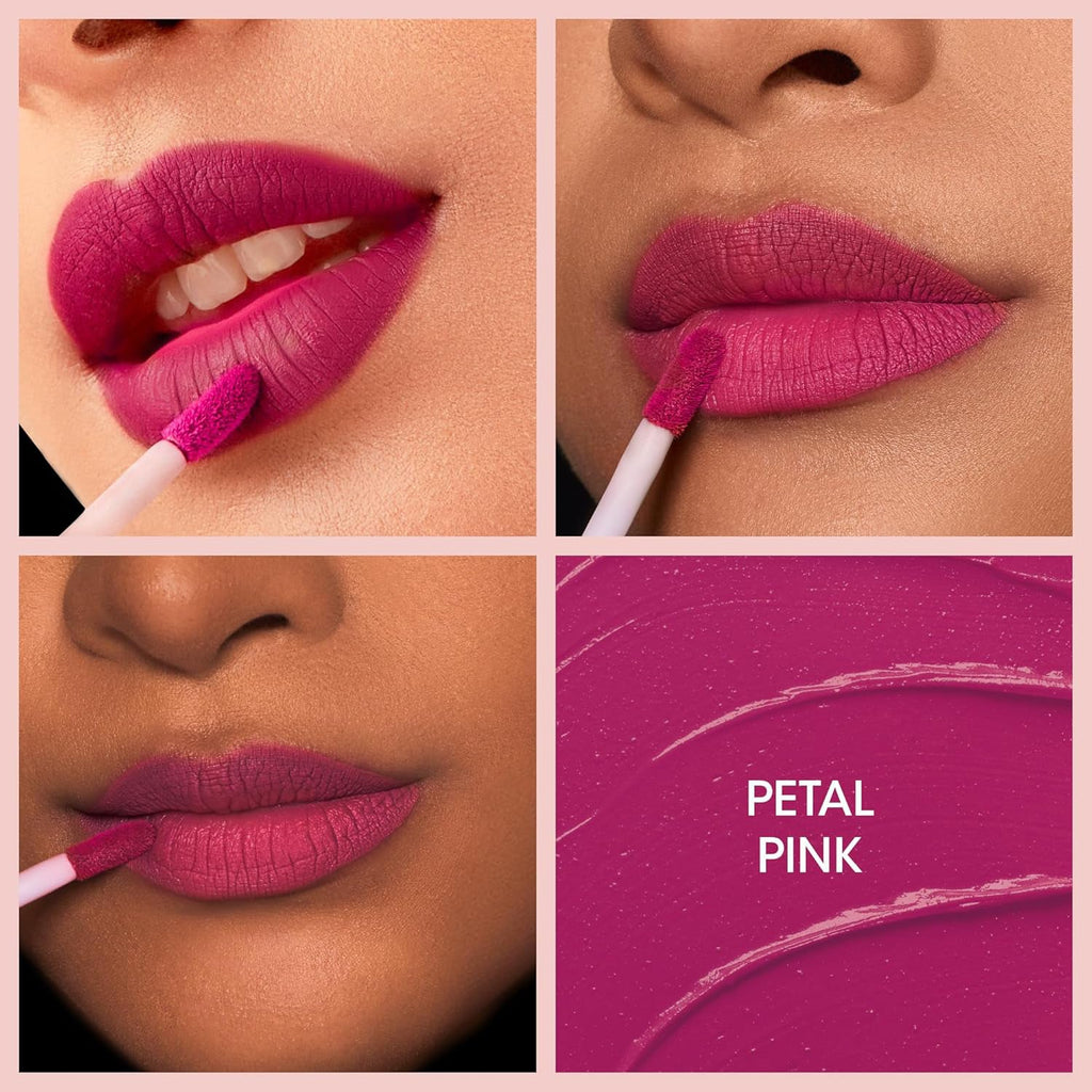 Glam petal pink moisture lock liquid lip paint with matte finish