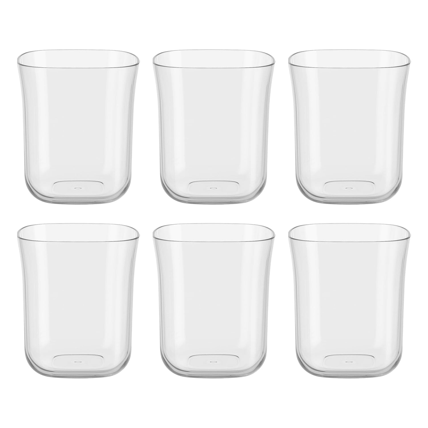 Transparent plastic drink glass from mojito glass set