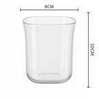 Clear plastic mojito glasses designed for casual and festive use