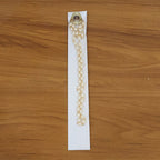 Lightweight gold accented pearl necklace for women