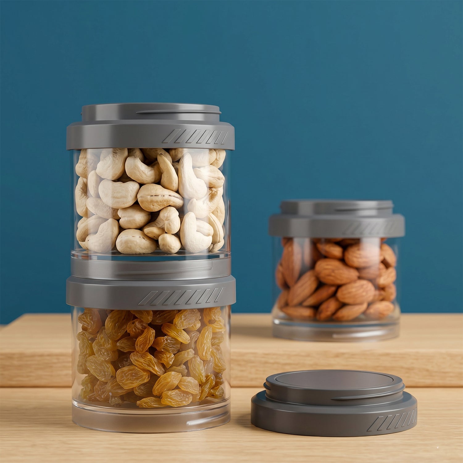 Durable, multipurpose kitchen storage containers set