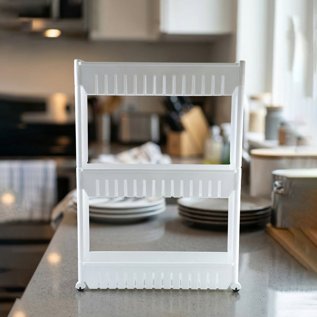 Multipurpose rack for kitchen and bathroom storage solutions