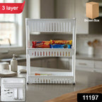 Kitchen rack organizer for spices, utensils, fruits and vegetables