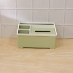 Organizer box in use on desk for storage
