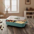 Kitchen organizer box for dry snacks and namkeen in plastic storage container