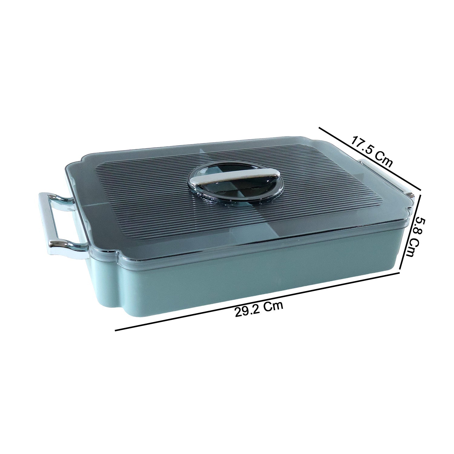 Plastic storage container showcasing side handles for easy lifting and carrying