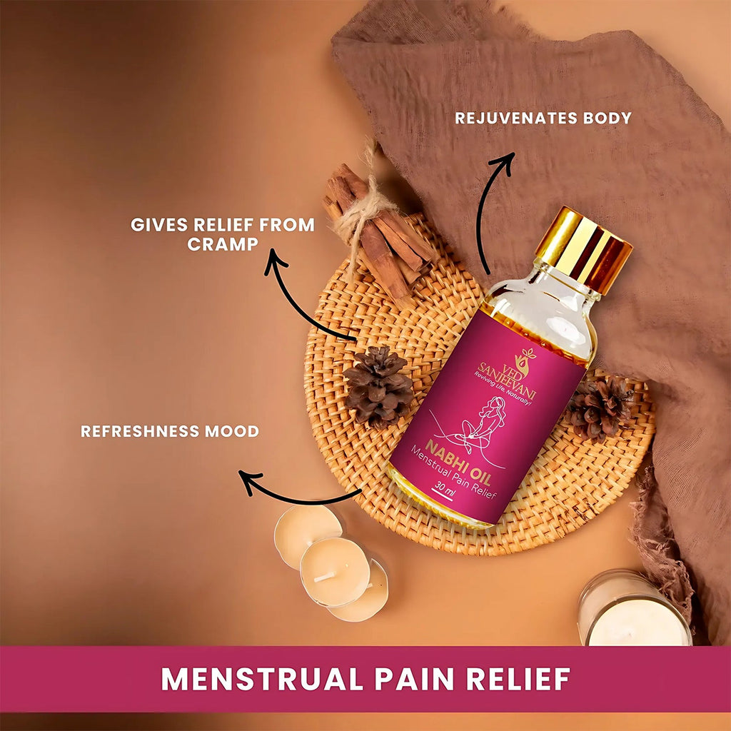 Ayurvedic Nabhi oil for hormonal balance and menstrual cycle support